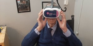 Care Home residents enjoy a virtual dive under the sea