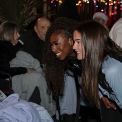 The Christmas lights go on at Castlemead Court Care Home