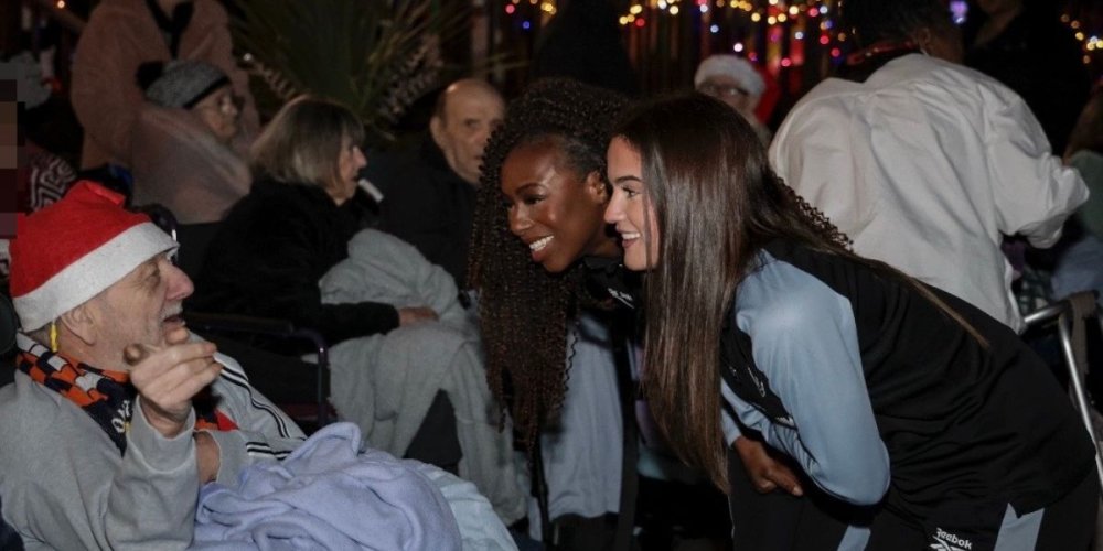 The Christmas lights go on at Castlemead Court Care Home