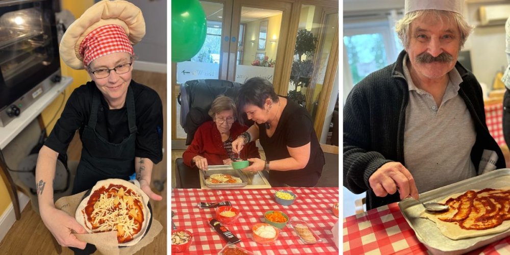 Monmouth Care Home hosts Pizza Party in Pillars Restaurant